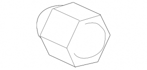 Wheel nut d21 M12x1.25 Nissan Leaf 18-