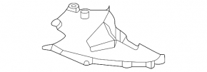 Front left lower fender liner for BMW 2 Series G42 2022-25, 230i, with m pack