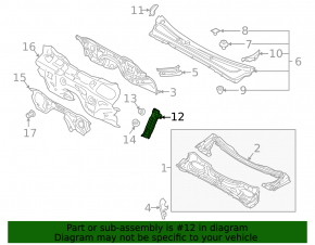 Subaru Outback 10-14 Foot Rest
