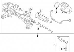 Steering rack Honda CRV 20-22 1.5 FWD EPS