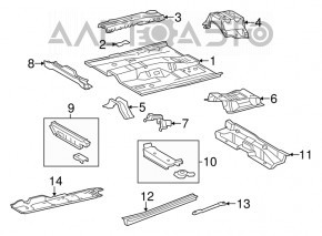 Trunk trough Toyota Camry v55 15-17 usa