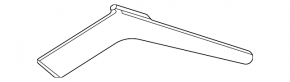 Left rear fender trim for Mitsubishi Outlander 22-25