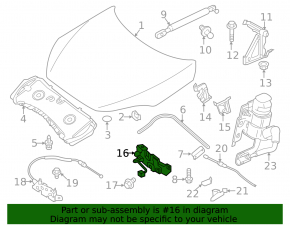 Infiniti QX50 19-24 Hood Lock with Sensor