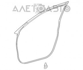 Toyota Highlander 20-25 front left door seal