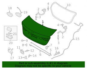Trunk lid Hyundai Elantra AD 19-20