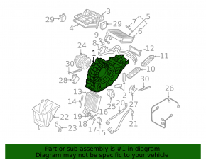 Heater assembly Audi Q7 4L 10-15 rear row