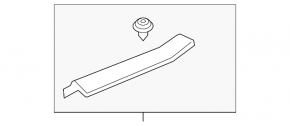 Door sill trim front right inner Acura MDX 14-20