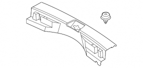 Nissan Rogue 21-23 Trunk Door Trim Black JP built