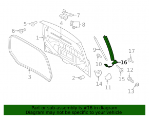 Left Tailgate Tilt Sensor Ford Flex 09-17