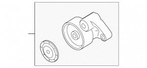 Tensioner roller drive belt Porsche Macan 15-18 3.0T, 3.6T 2 parts