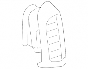 Air duct central right Porsche Cayenne 958 11-16 black