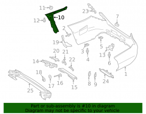 Blind Spot Sensor Bracket (BSM) Left Mercedes C-Class W205 19-21