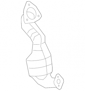 Rear catalytic converter Ford Flex 13-19