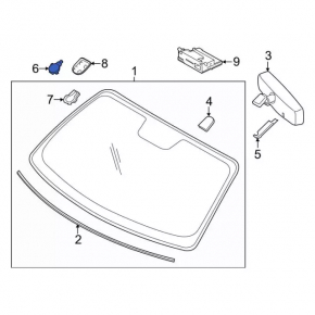 Rain sensor Ford Edge 15-18