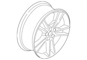 Wheel disk R19 5*108 Ford Fusion mk5 13-16 type 1, Titanium