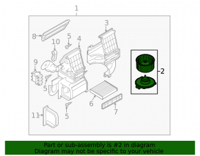 Mazda CX-7 06-12 Heater Fan Motor