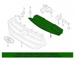 Ford Edge 15-18 TV cover prerest