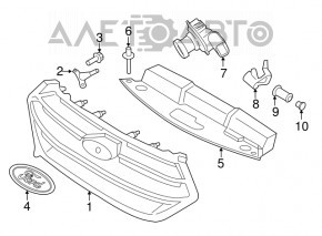 Ford Edge 15-18 TV cover prerest
