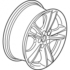 Wheel disk R17 5*108 Ford Fusion mk5 17-18 type 2, curb
