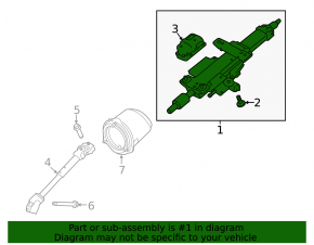 Steering column Jaguar F-Pace X761 17-22 rusty