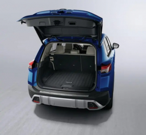 Trunk mat left Nissan Rogue 21-23 under 2 row, on seat, cloth, black