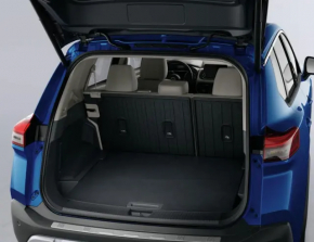 Trunk mat left Nissan Rogue 21-23 under 2 row, on seat, cloth, black