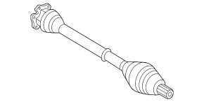 Front left half-shaft drive VW Jetta 11-18 USA TDI automatic transmission