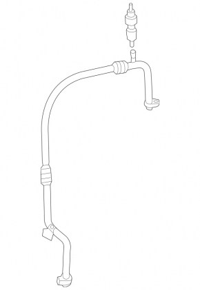 Air conditioning pipe compressor-heater first Mercedes CLA 250 14-19