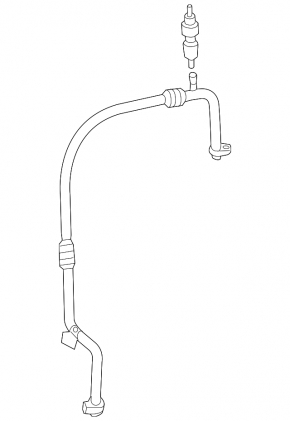 Air conditioning pipe compressor-heater first Mercedes CLA 250 14-19