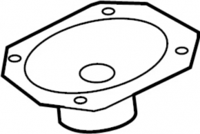 Speaker door front right Nissan Pathfinder 13-20 dented