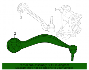 Lower front left control arm BMW i4 22-26 sport