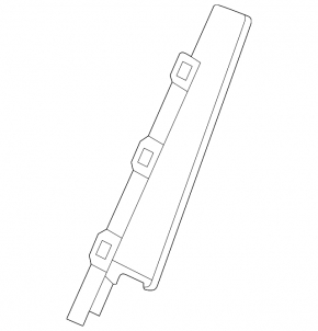 Door trim side front left VW Atlas 18-23 structure