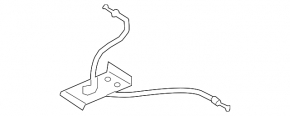 Audi Q7 hood release handle bracket 16-