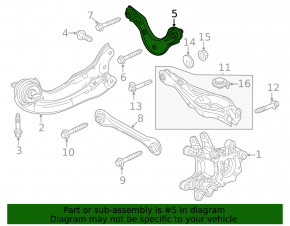 Upper rear left transverse control arm Honda CRV 23-