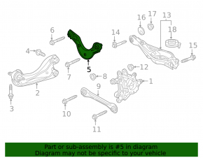 Upper rear left transverse control arm Honda CRV 17-22