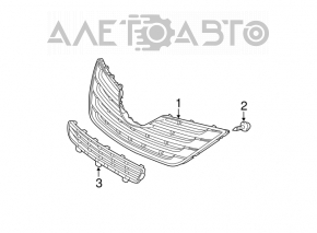 Radiator grille Toyota Camry 40-09 07-09 SE