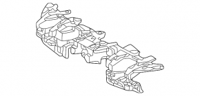 Front bumper central bracket for Toyota bZ4X 22-26