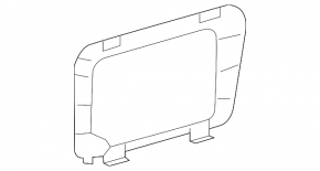 Toyota Rav4 16-18 Hybrid Black Rear Central Floor Cover