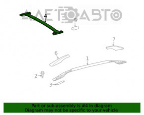 2 cross rails for Lexus RX350 RX450h 10-15