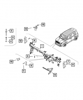 Jeep Renegade 19-23 Torpedo Reinforcement Pipe