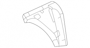Honda Civic XI FE/FL 22-26 front right inner door trim