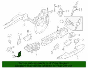Upper front right door hinge Nissan Kicks 25-26