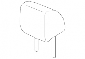 Driver's seat headrest for Honda CRV 17-22, beige leather, dry-cleanable