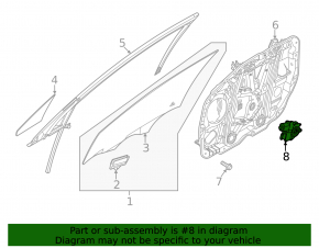 Front left window lift motor for Kia K5 21-24