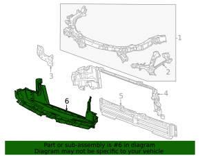 Lower radiator deflector Chevrolet Equinox EV 24-26