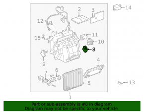 Actuator motor heater drive air conditioner Lexus IS200 IS300 99-05