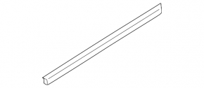 Rear left glass seal Audi Q5 8R 09-17 inner