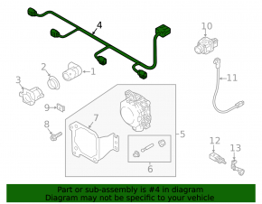 Audi A5 F5 20-25 rear bumper wiring for parking sensors, BSM, and foot-operated tailgate opening sensor