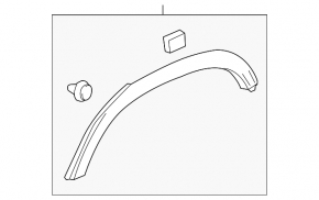 Rear left wing arch trim Chevrolet Trax 15-22
