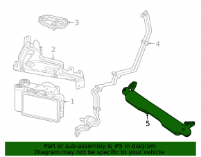 Mercedes X167 GLS 450 580 20-26 Air Suspension Compressor Bracket